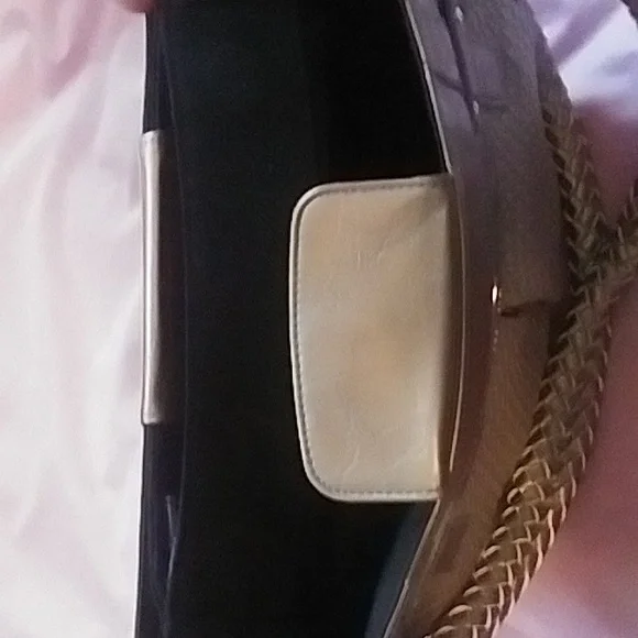 Miche demi base  golden bronze shell leopard shell long crossbody strap+braided - Picture 10 of 16